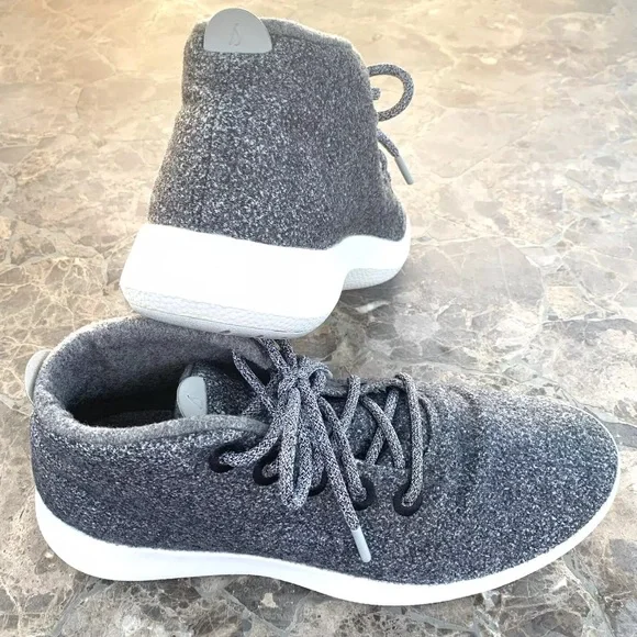 ALLBIRDS WRUM High Top Merino Wool Runner Up Mizzles Men's Sneakers Gray. - Picture 2 of 13